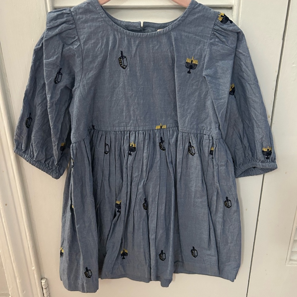 Pink Chicken Menorah dress